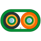 SIEMENS - FO Standard Cable GP 50/125/1400 (OM 2), sezionabile, multimode, UL, a metraggio