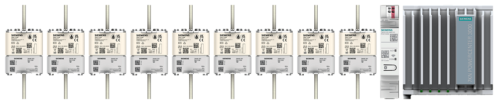 SIEMENS - Powercenter 1000 bundle di sistema 4 incl. 7KN13100MC000AA8, 9x 3NA32444KK02, 9x 3NX8201