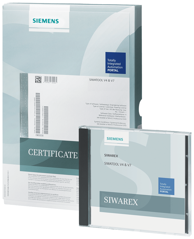 SIEMENS - Software SIWATOOL V4 e V7 per il service e la messa in servizio dei moduli di pesatura SIWAREX