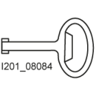 SIEMENS - Chiave a doppia mappa per spina 3 mm per quadri di distribuzione da pavimento SIKUS e da parete STAB
