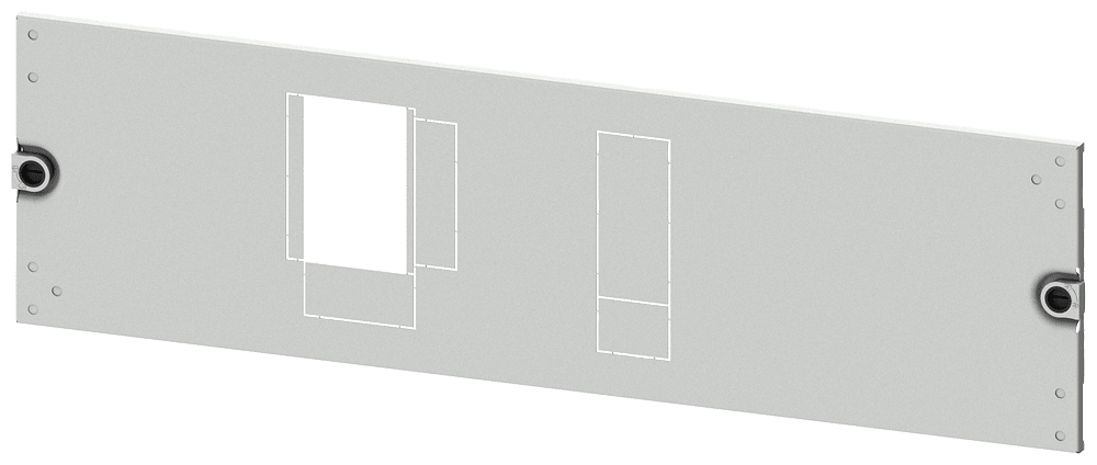 SIEMENS - mostrina copriforo 3VA20 (100A), 3VA21 (160A), 3VA22 (250A), a 3 o 4 poli, installazione fissa, tecnica ad innesto, azionamento: direttamente, coma...