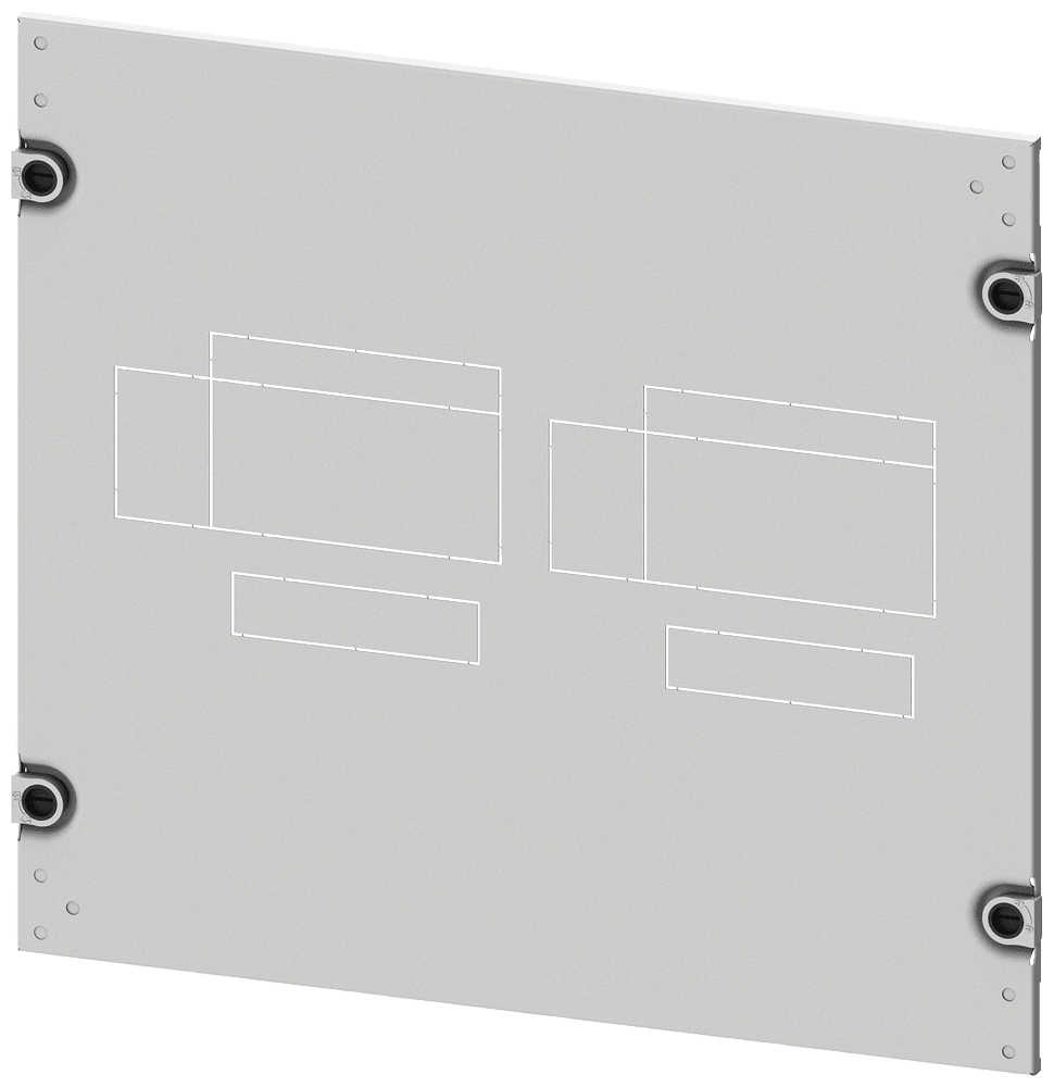 SIEMENS - mostrina copriforo 3VA13 (400A), 3VA14 (630A), 3VA23 (400A), 3VA24 (630A), a 4 poli, installazione fissa, zoccolo da innesto, azionamento: direttam...