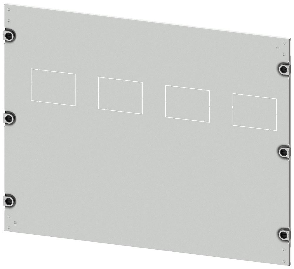 SIEMENS - mostrina copriforo 3VA20 (100A), 3VA21 (160A), 3VA22 (250A), a 4 poli, installazione fissa, azionamento: comando a motore, RCD: con; A: 550mm, La: ...
