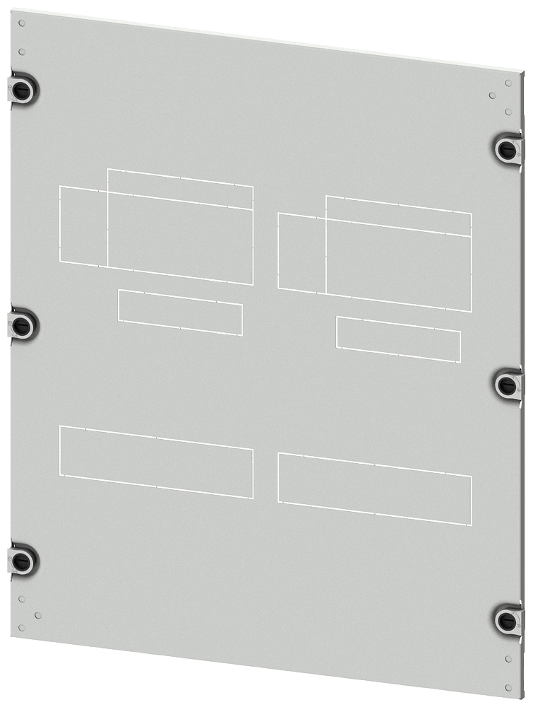 SIEMENS - mostrina copriforo 3VA23 (400A), 3VA24 (630A), a 4 poli, installazione fissa, azionamento: direttamente, comando rotativo frontale, comando a motor...