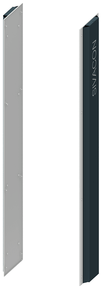 SIEMENS - Design parete laterale, A: 2000 mm P: 400 mm, 1 set = 2 pezzi