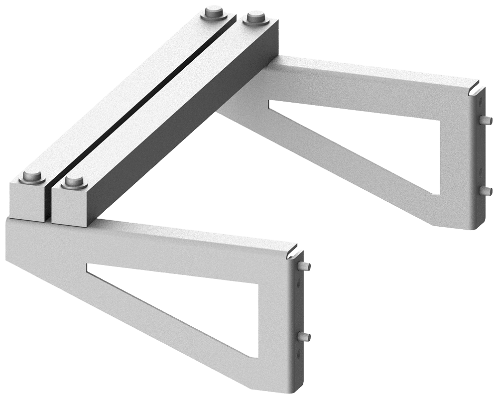 SIEMENS - Supporto sbarre di distribuzione verticali piane, La: 400 mm