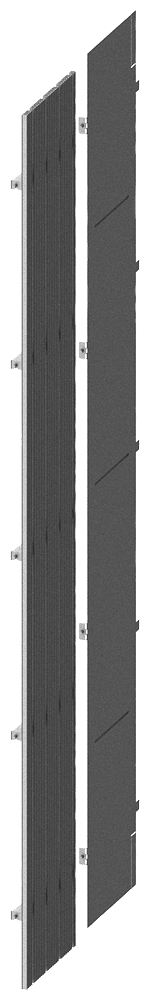 SIEMENS - Segregazione sbarra collettrice verticale senza sbarra collettrice principale P: 800mm 8PQ40000BA76
