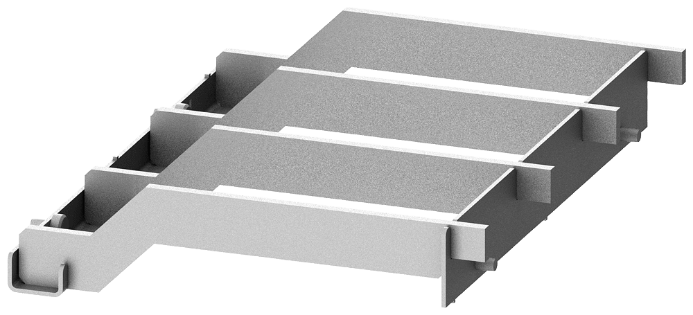 SIEMENS - Supporto sbarra collettrice verticale a gradini, in basso