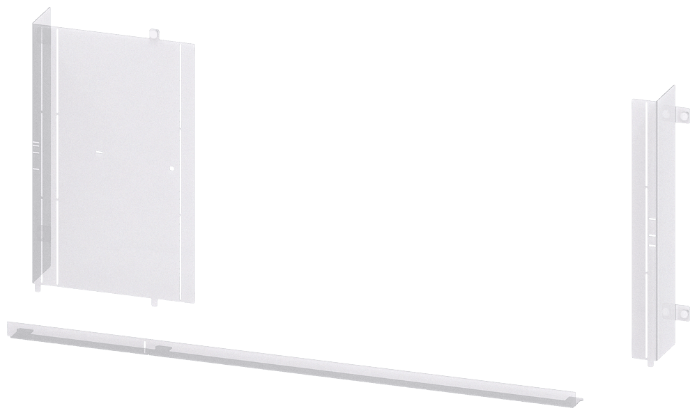 SIEMENS - Segregazione 3WA GC III, a 3/4 poli, esecuzione fissa, esecuzione estraibile A: 550mm