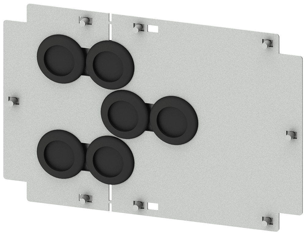 SIEMENS - Copertura collegamento posteriore 3VL4 (400A), a 3 poli, esecuzione fissa