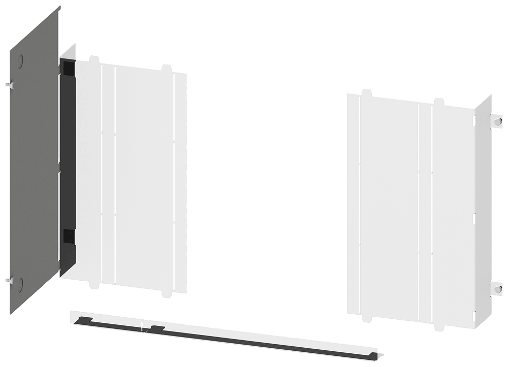SIEMENS - Segregazione 3WA GC II, a 3/4 poli, esecuzione fissa, esecuzione estraibile, A: 550mm