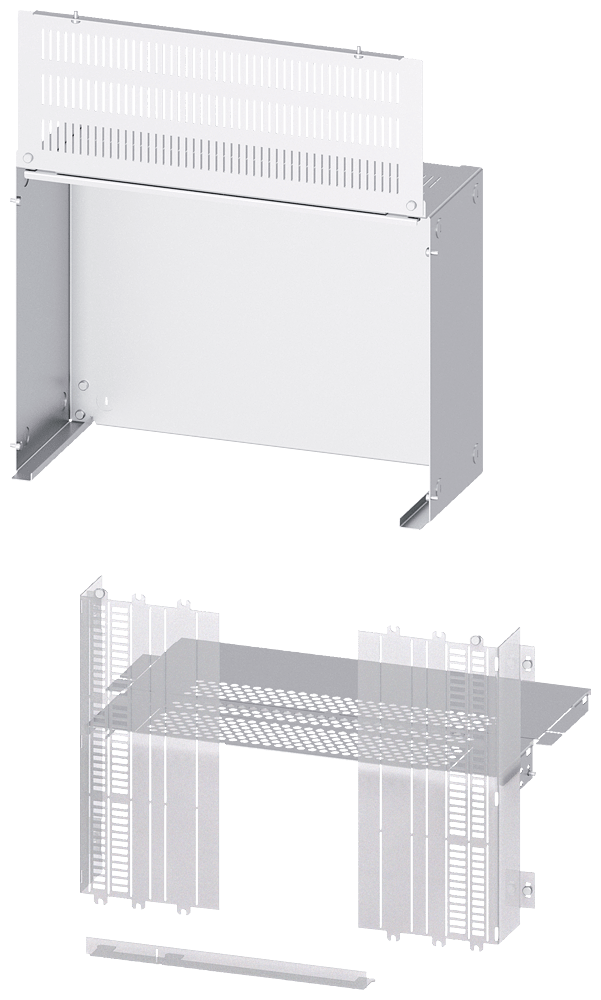 SIEMENS - Segregazione 3WA (800 V) grandezza costruttiva 1, sbarra collettrice principale in alto La: 600mm P: 600mm