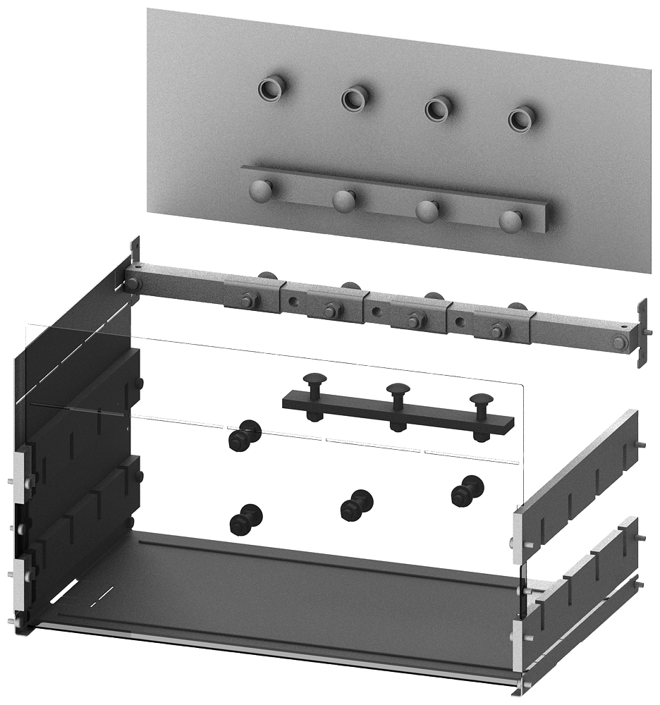 SIEMENS - Collegamento sbarra collettrice verticale 3WA GC I, esecuzione estraibile La: 600 mm per porta modulare