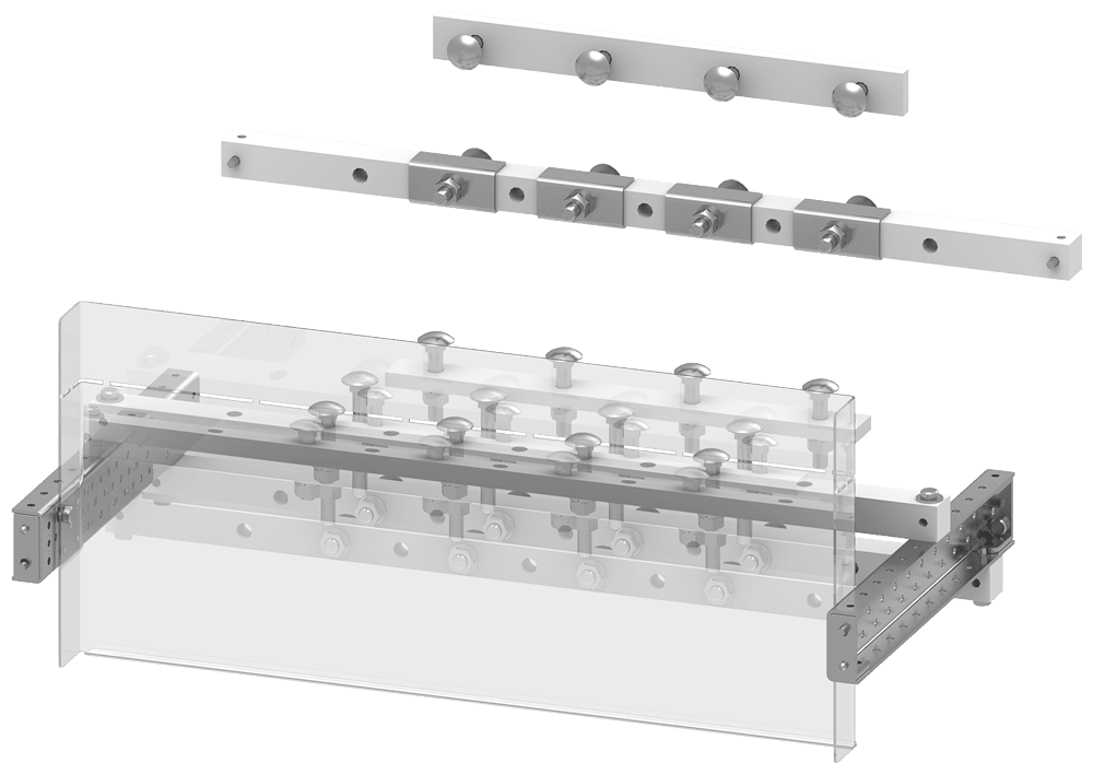 SIEMENS - Collegamento cavi 3WA GC I, esecuzione fissa ed esecuzione estraibile, La: 600mm per copertura