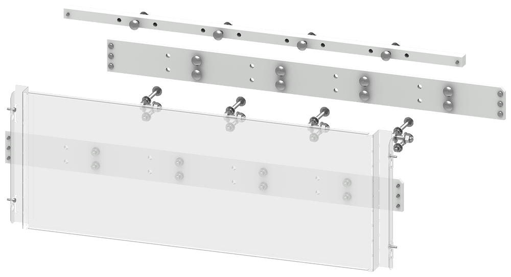 SIEMENS - Collegamento cavi 3WA GC III (4.000 A), a 3/4 poli, esecuzione fissa