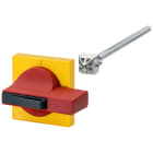 SIEMENS - Comando porta 8UC7, operatore colore rosso/blu-verde Basic, mostrina frontale colore giallo