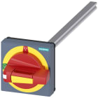 SIEMENS - Comando rotativo bloccoporta OFF di emergenza senza compensazione della tolleranza, 75x75, albero 8x8, 0-I