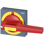 SIEMENS - Operatore con mostrina frontale standard, OFF di emergenza; dimensioni 100 x 100, per albero 10x 10, Test-0-I