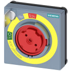 SIEMENS - Serratura a cilindro KABA con mostrina frontale, arresto di emergenza con posizione di apertura porta, chiave
