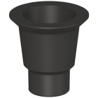 SIEMENS - Adattatore tubo, nero, per luci di segnalazione con diametro 70 mm