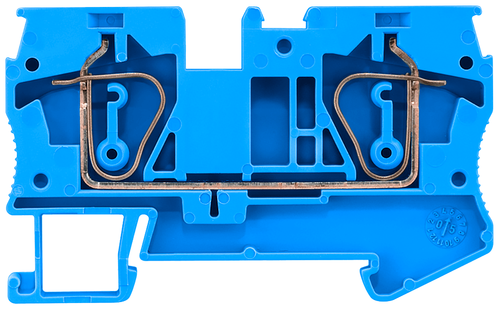 SIEMENS - Morsetto passante con collegamento a molla, sezione: 0,5 ... 6 mm², larghezza: 8,2 mm