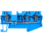 SIEMENS - Morsetto passante con collegamento a molla, 3 punti di collegamento