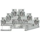 SIEMENS - Morsetto a tre piani 2,5 mm²; PE; L; L; grigio; larghezza 5,2 mm