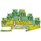 SIEMENS - Morsetto a tre piani 2,5 mm²; 3x PE; giallo-verde; larghezza 5,2 mm