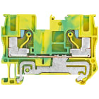 SIEMENS - Morsetto PE in tecnica IPO, 6 mm², larghezza 8,2 mm, giallo-verde, 2 punti di collegamento