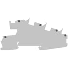 SIEMENS - Morsetto per installazione PE, L, N 2,5 mm², larghezza 5,2 mm, grigio