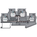 SIEMENS - Morsetto a due piani 4 mm², larghezza 6,2 mm, grigio con collegamento di potenziale