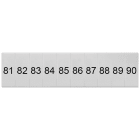 SIEMENS - Targhetta di siglatura, frontale, con 81-90, verticale, larghezza del morsetto: 4,2 mm
