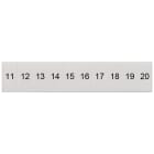 SIEMENS - Targhetta di siglatura, frontale, con 11-20, verticale, larghezza del morsetto: 5,2 mm
