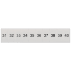 SIEMENS - Targhetta di siglatura, frontale, con 31-40, verticale, larghezza del morsetto: 5,2 mm