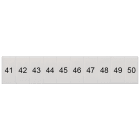 SIEMENS - Targhetta di siglatura, frontale, con 41-50, verticale, larghezza del morsetto: 5,2 mm