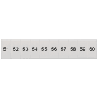 SIEMENS - Targhetta di siglatura, frontale, con 51-60, verticale, larghezza del morsetto: 5,2 mm