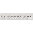 SIEMENS - Targhetta di siglatura, frontale, con 61-70, verticale, larghezza del morsetto: 5,2 mm