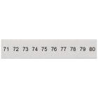 SIEMENS - Targhetta di siglatura, frontale, con 71-80, verticale, larghezza del morsetto: 5,2 mm