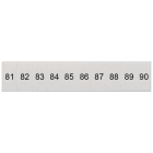 SIEMENS - Targhetta di siglatura, frontale, con 81-90, verticale, larghezza del morsetto: 5,2 mm