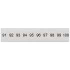 SIEMENS - Targhetta di siglatura, frontale, con 91-100, verticale, larghezza del morsetto: 5,2 mm