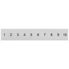 SIEMENS - Targhetta di siglatura, frontale, con 1-10, verticale, larghezza del morsetto: 6,2 mm, A: 10,5 mm