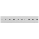 SIEMENS - Targhetta di siglatura, frontale, con 11-20, verticale, larghezza del morsetto: 6,2 mm