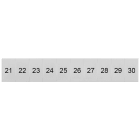 SIEMENS - Targhetta di siglatura, frontale, con 21-30, verticale, larghezza del morsetto: 6,2 mm