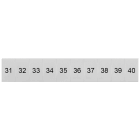 SIEMENS - Targhetta di siglatura, frontale, con 31-40, verticale, larghezza del morsetto: 6,2 mm
