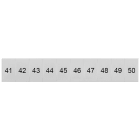 SIEMENS - Targhetta di siglatura, frontale, con 41-50, verticale, larghezza del morsetto: 6,2 mm