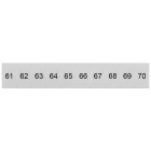 SIEMENS - Targhetta di siglatura, frontale, con 61-70, verticale, larghezza del morsetto: 6,2 mm