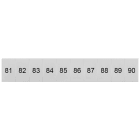 SIEMENS - Targhetta di siglatura, frontale, con 81-90, verticale, larghezza del morsetto: 6,2 mm