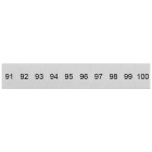 SIEMENS - Targhetta di siglatura, frontale, con 91-100, verticale, larghezza del morsetto: 6,2 mm