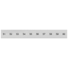 SIEMENS - Targhetta di siglatura, frontale, con 51-60, verticale, larghezza del morsetto: 8,2 mm