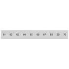 SIEMENS - Targhetta di siglatura, frontale, con 61-70, verticale, larghezza del morsetto: 8,2 mm